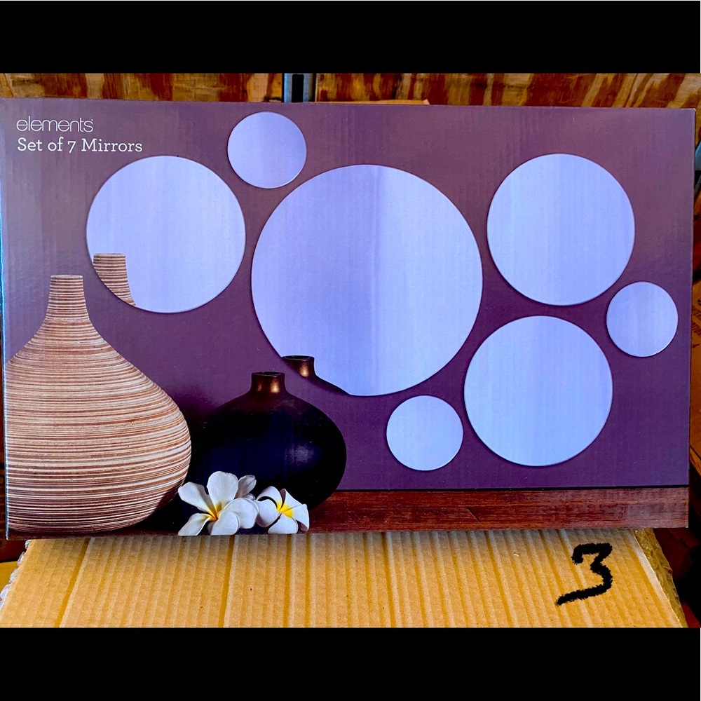 Elements set of 7 mirrors